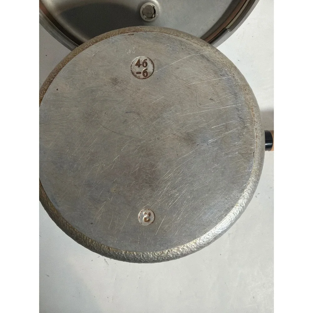 Vintage Presto Pressure Cooker 4 Qt Model 40 Cast Aluminum Wood Handles 46-6